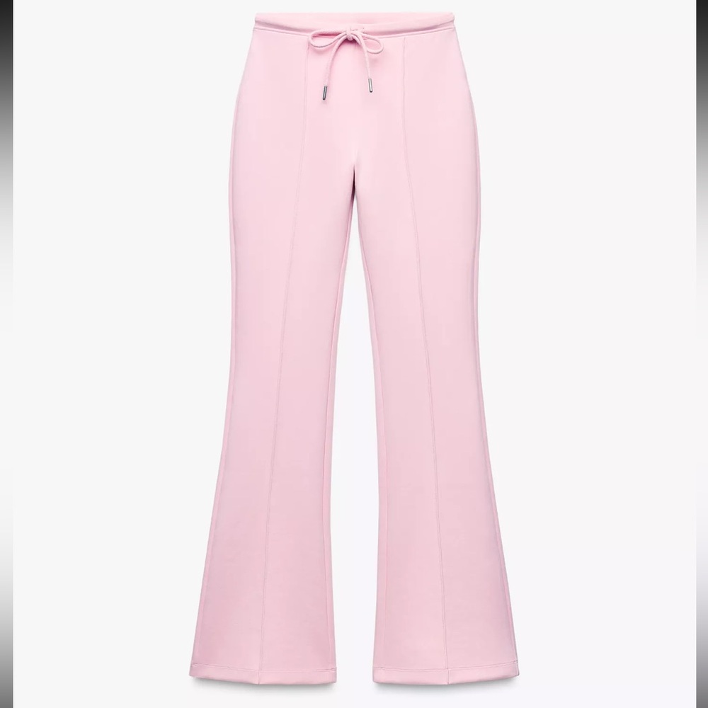 Elegant Pink Women's Flared Pants